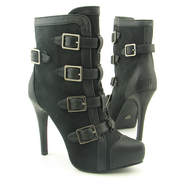 DEREON Tulip Ankle Boots Black