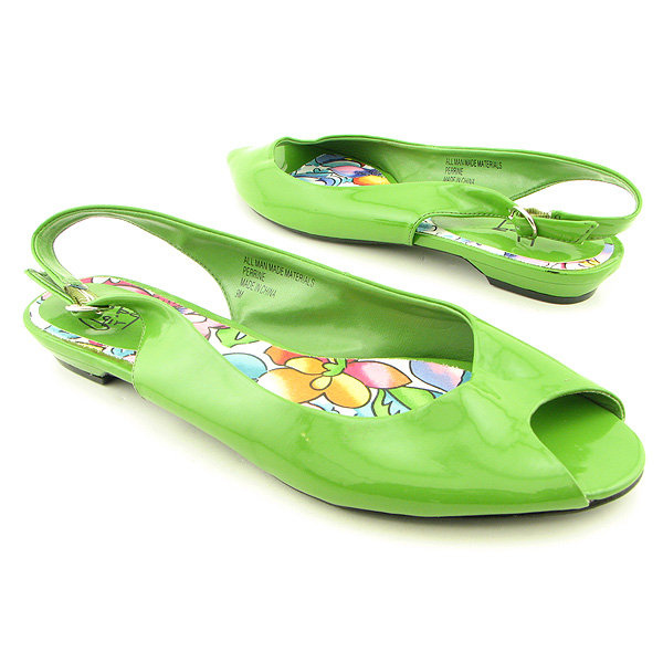 DIBA GIRL Perrine Flats Green