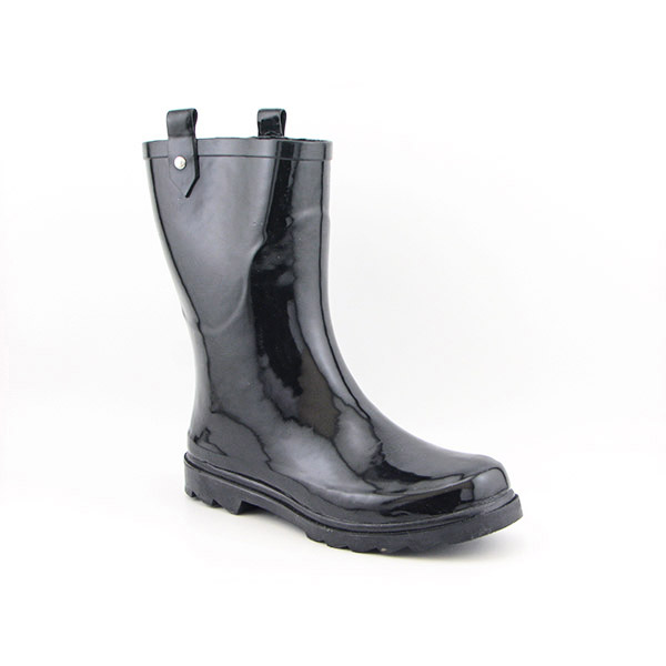 DIRTY LAUNDRY Rescue Rubber Boots Rain Shoes Black