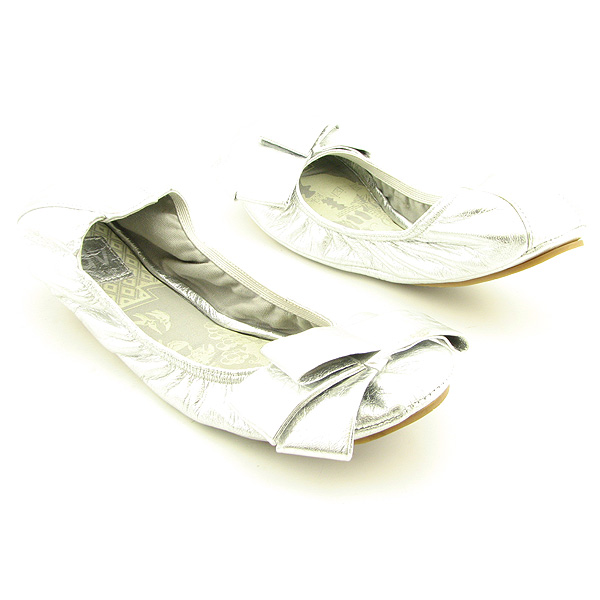 DOLCE VITA Flora Ballet Flats Silver