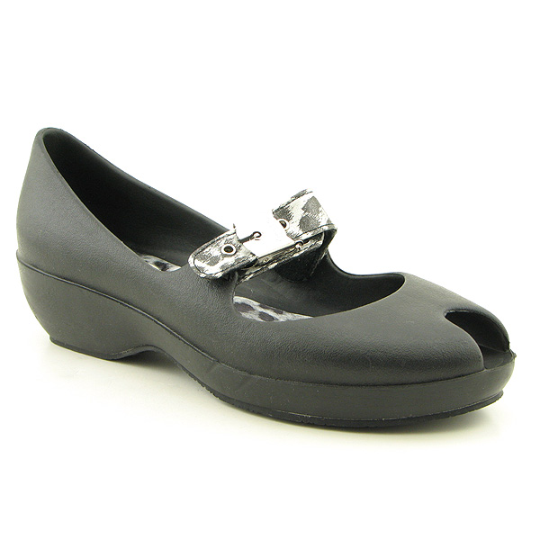 DR SCHOLLS Emerald Platform Wedges Black