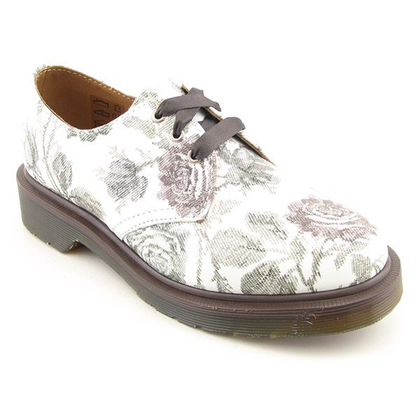 DR MARTENS Pascal White Oxfords Shoes Gray