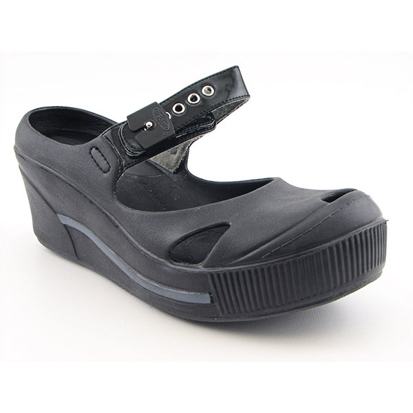 DR SCHOLLS Disco Platform Wedges Black