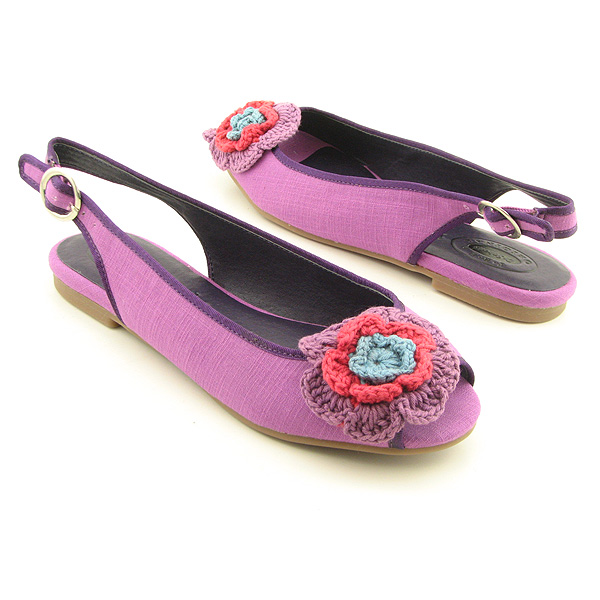 DR SCHOLLS Be Nice Flats Purple