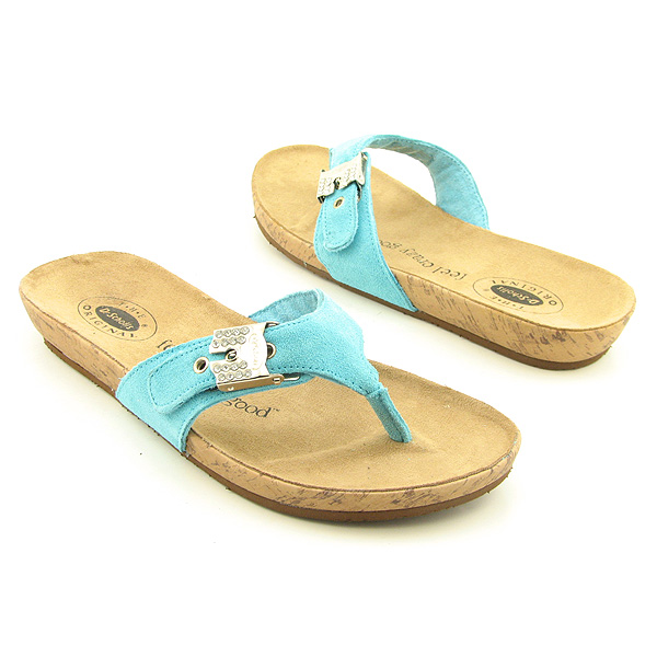 DR SCHOLLS Bliss Thong Sandals Blue