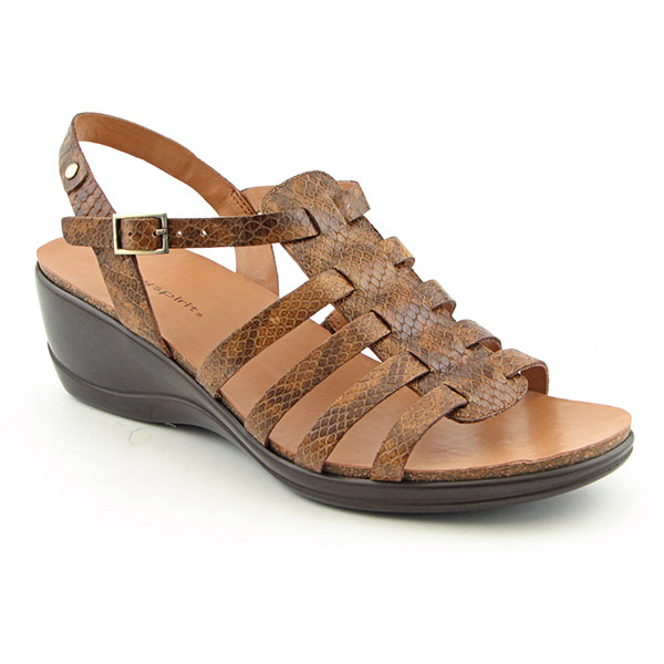 EASY SPIRIT Lexa Wedges Slingbacks Brown