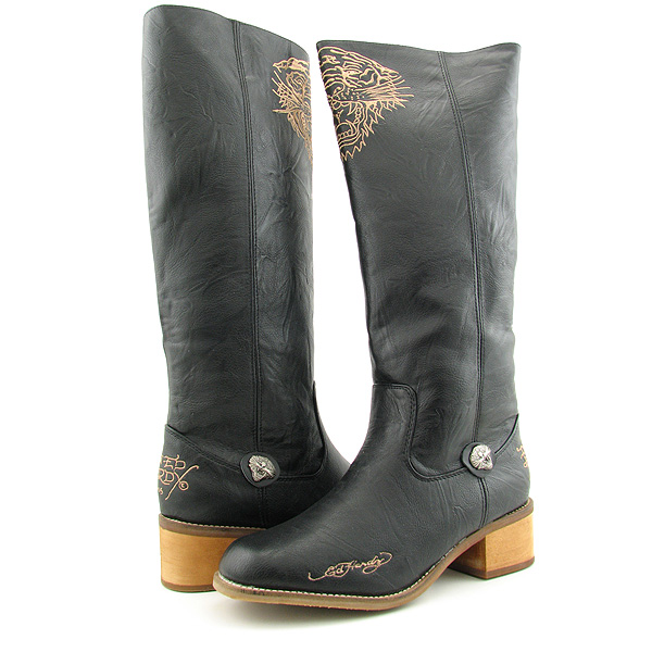 ED HARDY 19FRD101W Fordham Boot New Boots Black