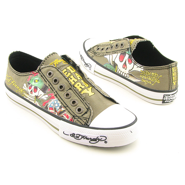 ED HARDY 11SLR108W Lowrise Sneakers Green