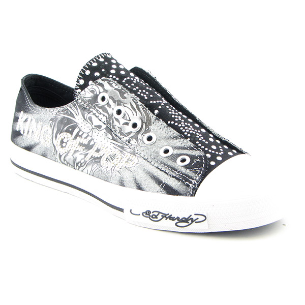 ED HARDY King Of Pop Casual Shoes Black