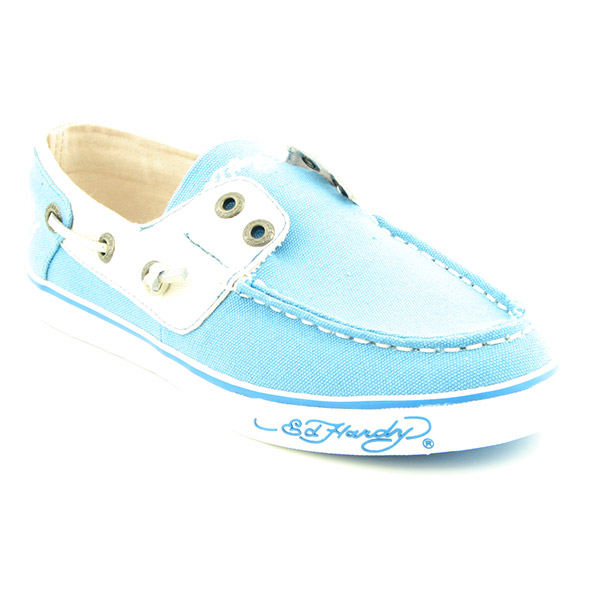 ED HARDY Del Mar Boat Shoes Aqua