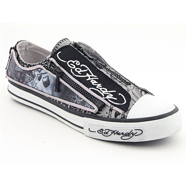 ED HARDY 10FLR104M Lowrise Sneakers Gray