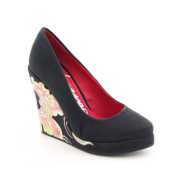 ED HARDY 11FOP101W Ophelia Platform Wedges Black