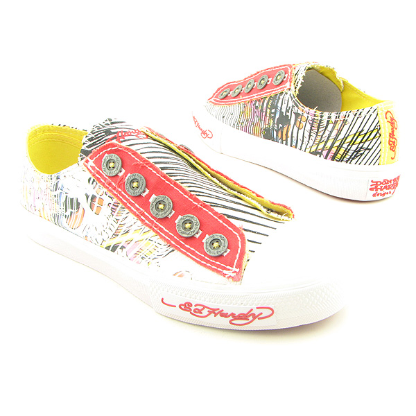 ED HARDY 10FLR704W Sneakers White