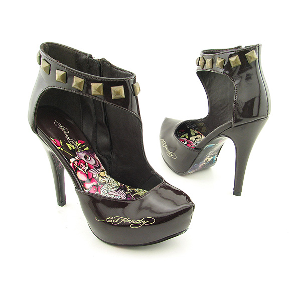 ED HARDY Milan Ankle Boots Brown