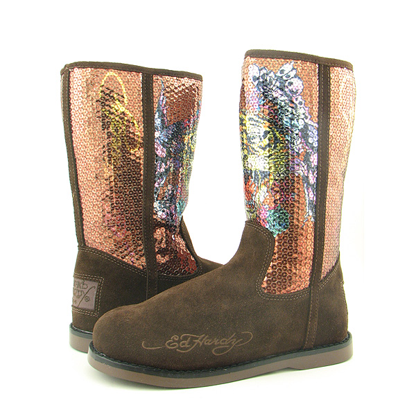 ED HARDY BS Iceland Boots Brown