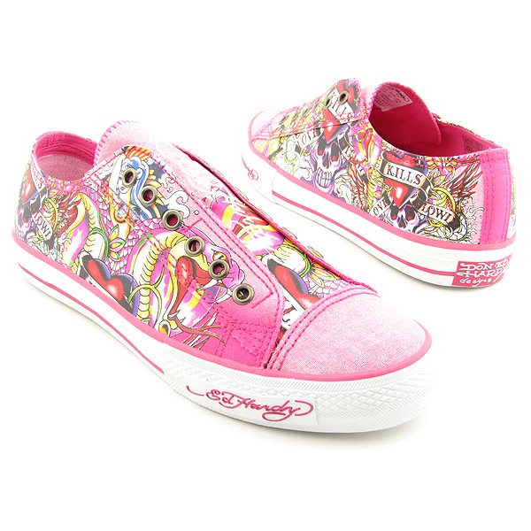 ED HARDY Scotland Sneakers Pink