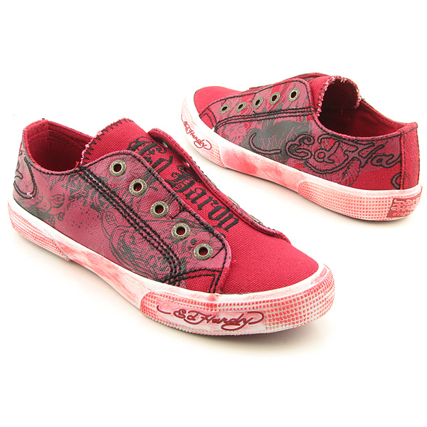 ED HARDY Inazawa Slip On Shoes Burgundy