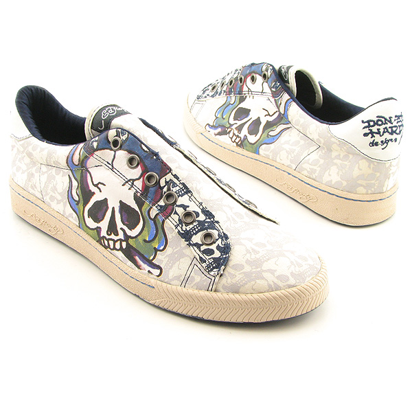 ED HARDY 19SWE201W Sneakers, Slip On Shoes Beige