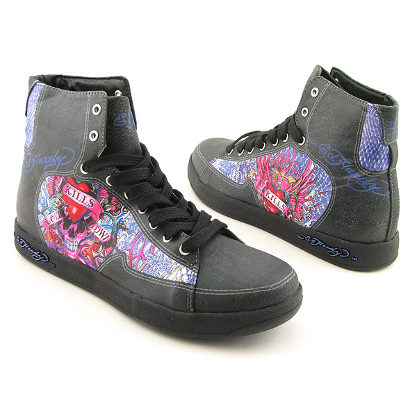 ED HARDY Dark Highrise Sneakers Black