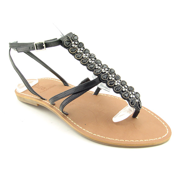 ENZO ANGIOLINI Foxie Thong Sandals Black