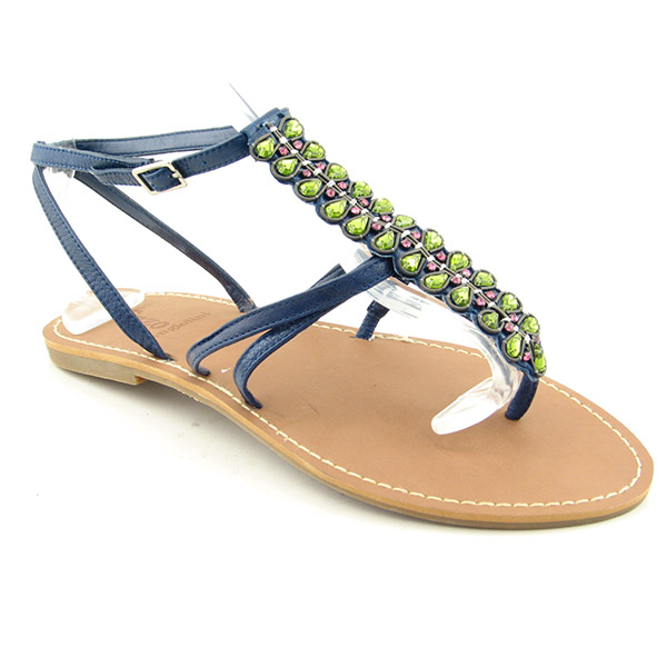 ENZO ANGIOLINI Foxie Thong Sandals Blue