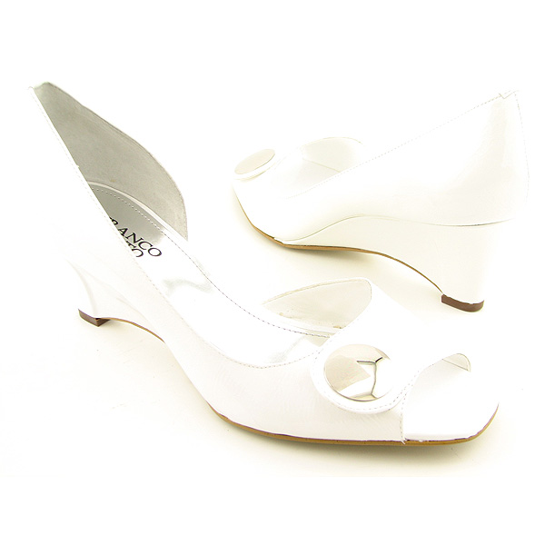 FRANCO SARTO Acre Platform Wedges White