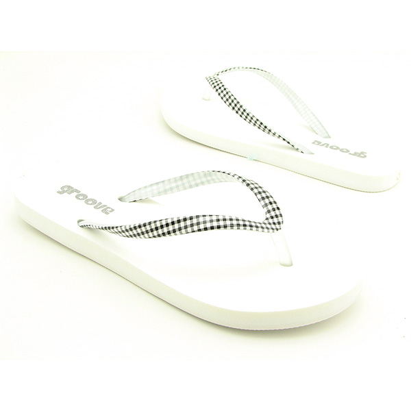 GROOVE Slater Thong Sandals White