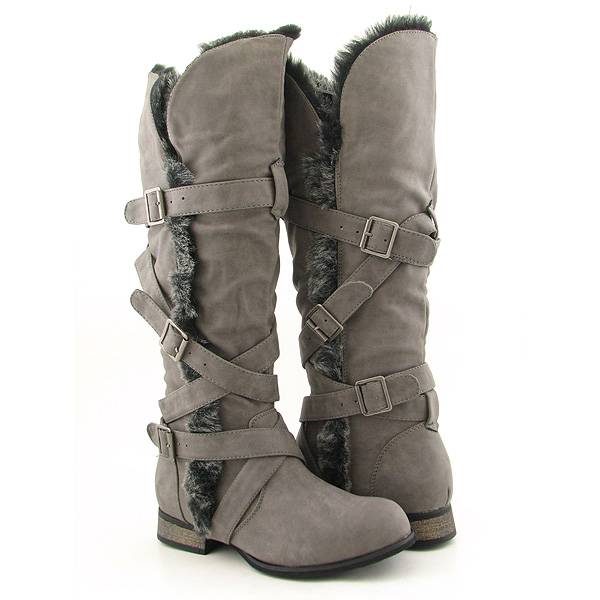 GROOVE Rodeo Boots Gray