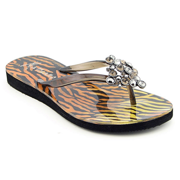 GUESS Janique Flip Flops Gray