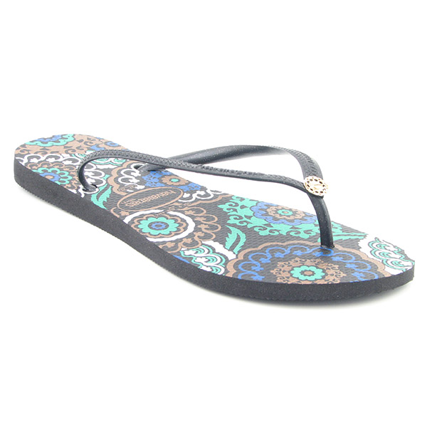 HAVAIANAS Slim Turkish Thong Sandals Black