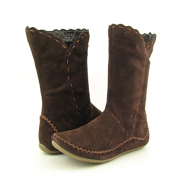 HUSH PUPPIES Shiver Boots Knee Brown
