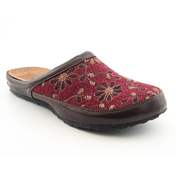HUSH PUPPIES Logan Square Mules Shoes Burgundy