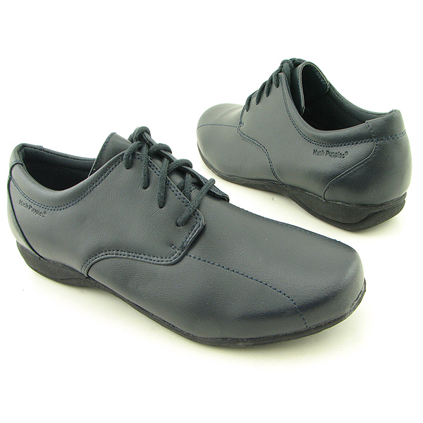 HUSH PUPPIES Blue Lacers Wide Oxfords Shoes Blue