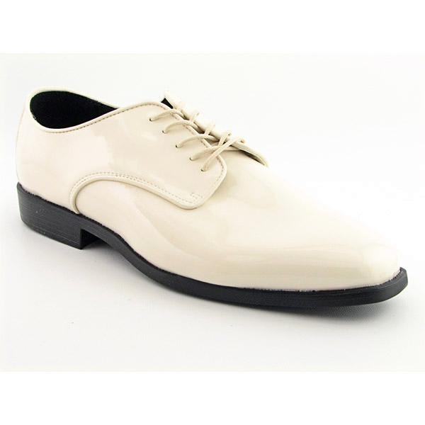 AFTER SIX 5 Eye Blucher Oxford Wide Oxfords Shoes Ivory