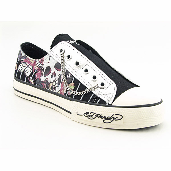 ED HARDY Low Rise Sneakers Black