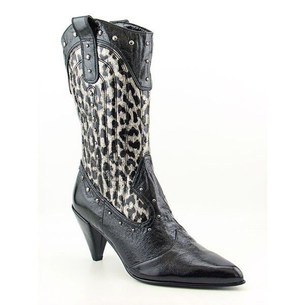 J Renee Ellyne Boots Calf Shoes Silver Womens