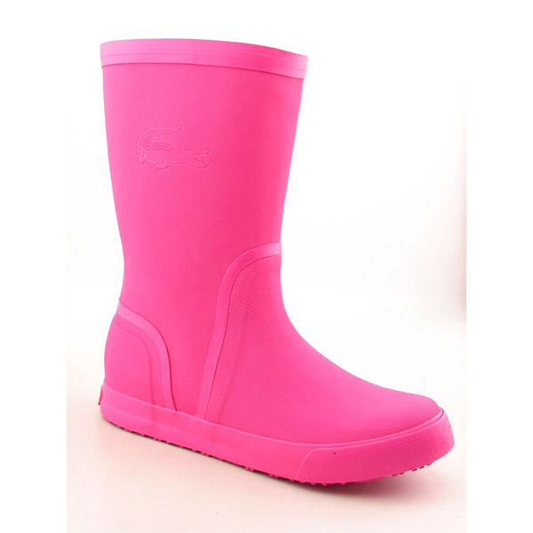 Lacoste Welby Fluo Boots Rain Shoes Pink Womens