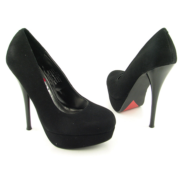 LUICHINY Leg Acy Pumps Black