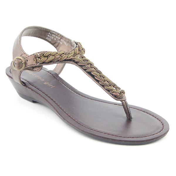MADDEN GIRL Teakie Thong Sandals Bronze