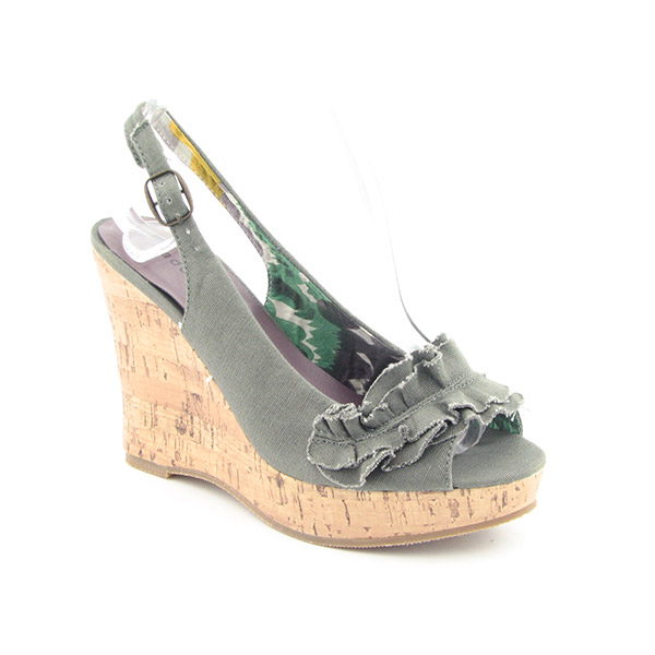 MADDEN GIRL Klenn Platform Wedges Gray