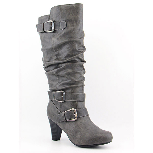 MADDEN GIRL Prepie Boots Calf Gray