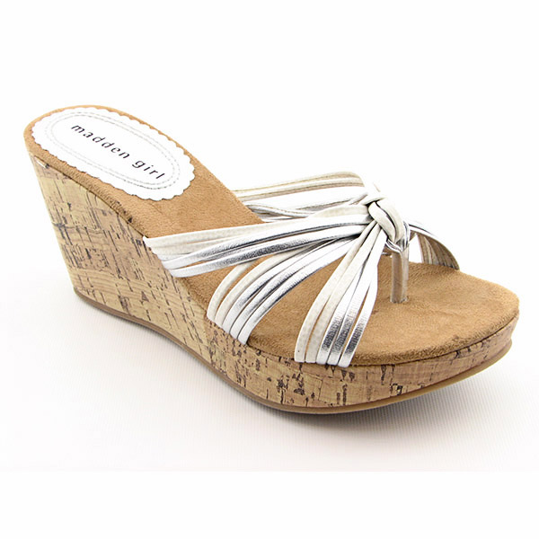MADDEN GIRL Koctail Platform Wedges White