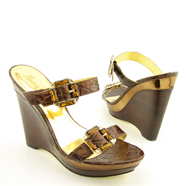 MARCIANO Vivi Platforms Wedges Brown