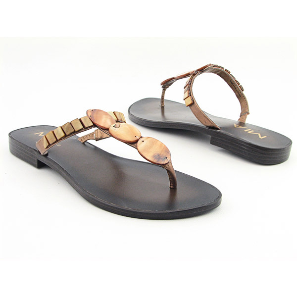 MIA Marina Flip Flops Gold