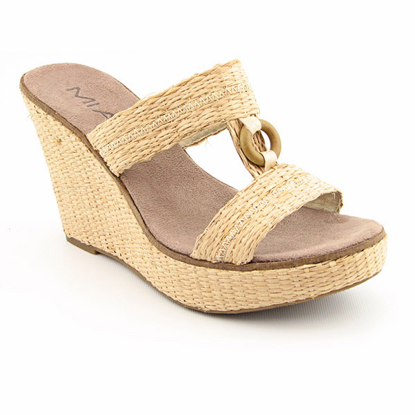MIA Dawn Platform Wedges Beige