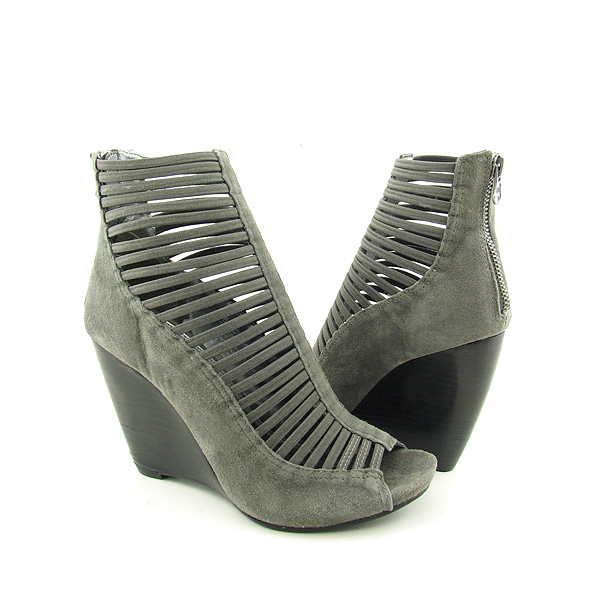MIA Trapeze Ankle Boots Gray