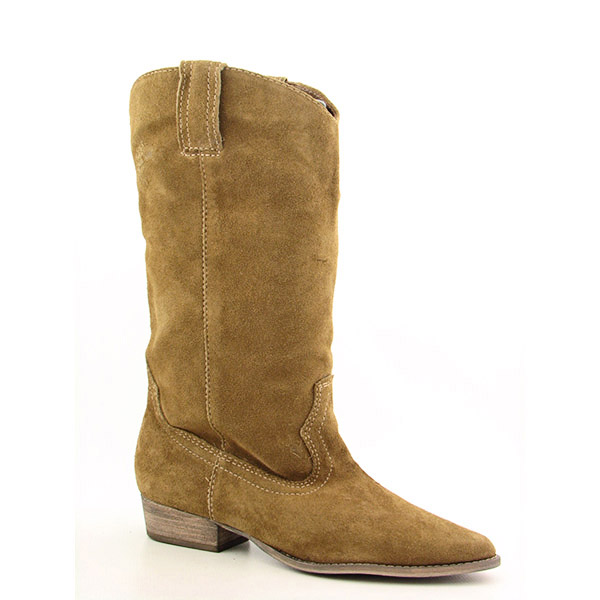 Mia Miley Boots Cowboy Shoes Beige Womens