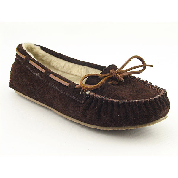 MINNETONKA Kayla Slipper Moccasin Shoes Brown