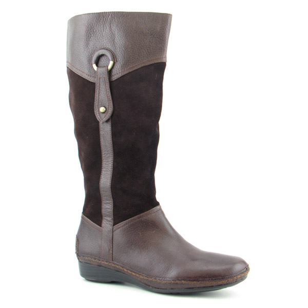 NATURALIZER Causeway Wide Shaft Boots Knee Brown