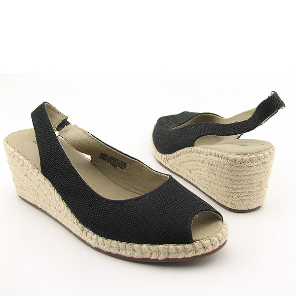 NATURALIZER Shine Platform Wedges Black
